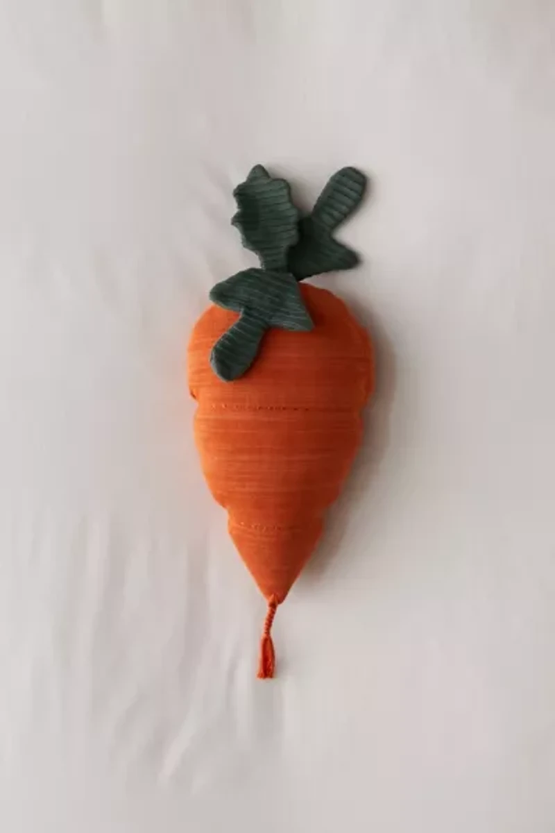 Lorena Canals Knitted Carrot Throw Pillow