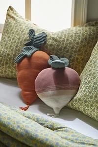 Lorena Canals Knitted Carrot Throw Pillow