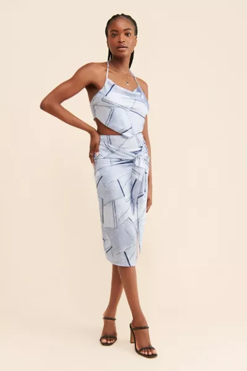4th & Reckless Simonne Printed Skirt