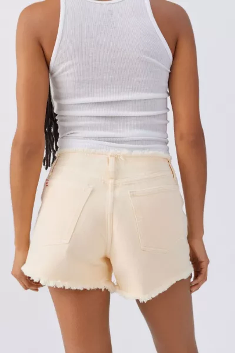 BDG Distressed Hem Denim Shorts