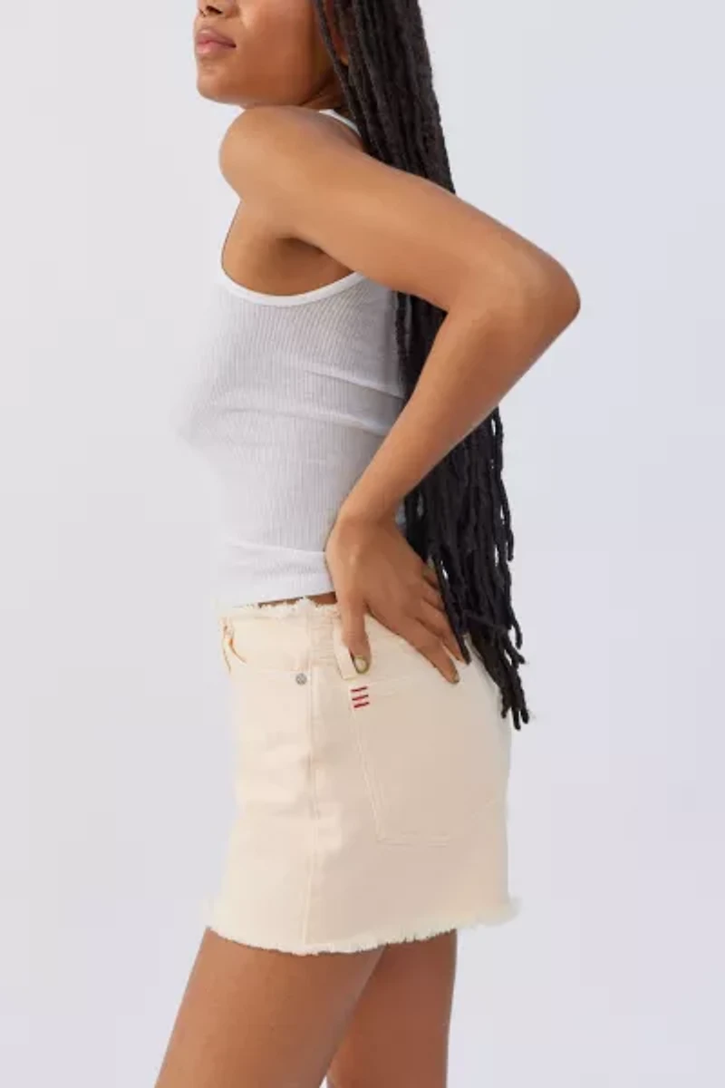 BDG Distressed Hem Denim Shorts