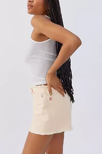 BDG Distressed Hem Denim Shorts