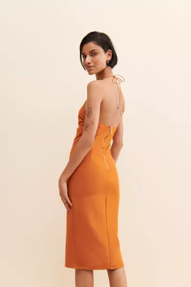 Rare London Asymmetrical Strappy Dress