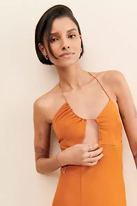 Rare London Asymmetrical Strappy Dress