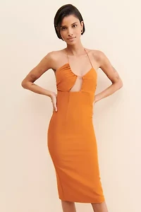 Rare London Asymmetrical Strappy Dress