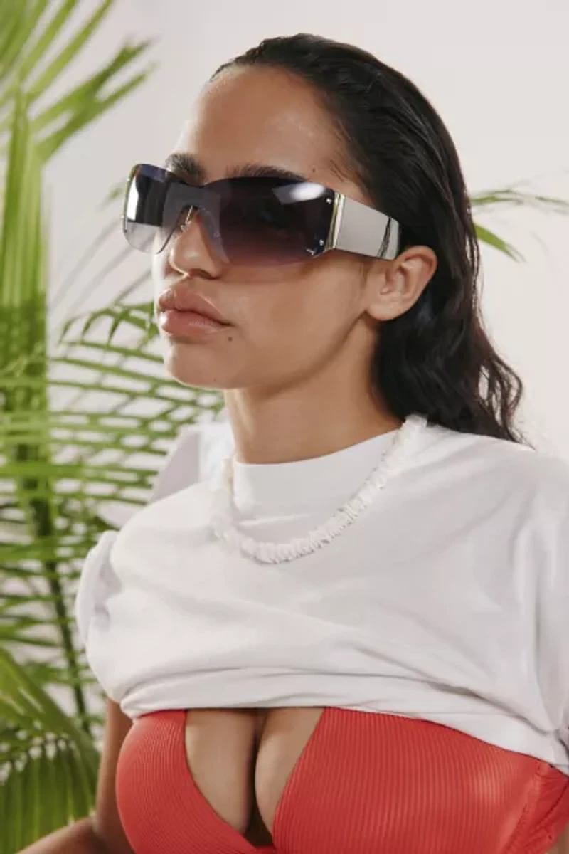 Brittney Y2K Shield Sunglasses