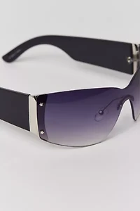 Brittney Y2K Shield Sunglasses