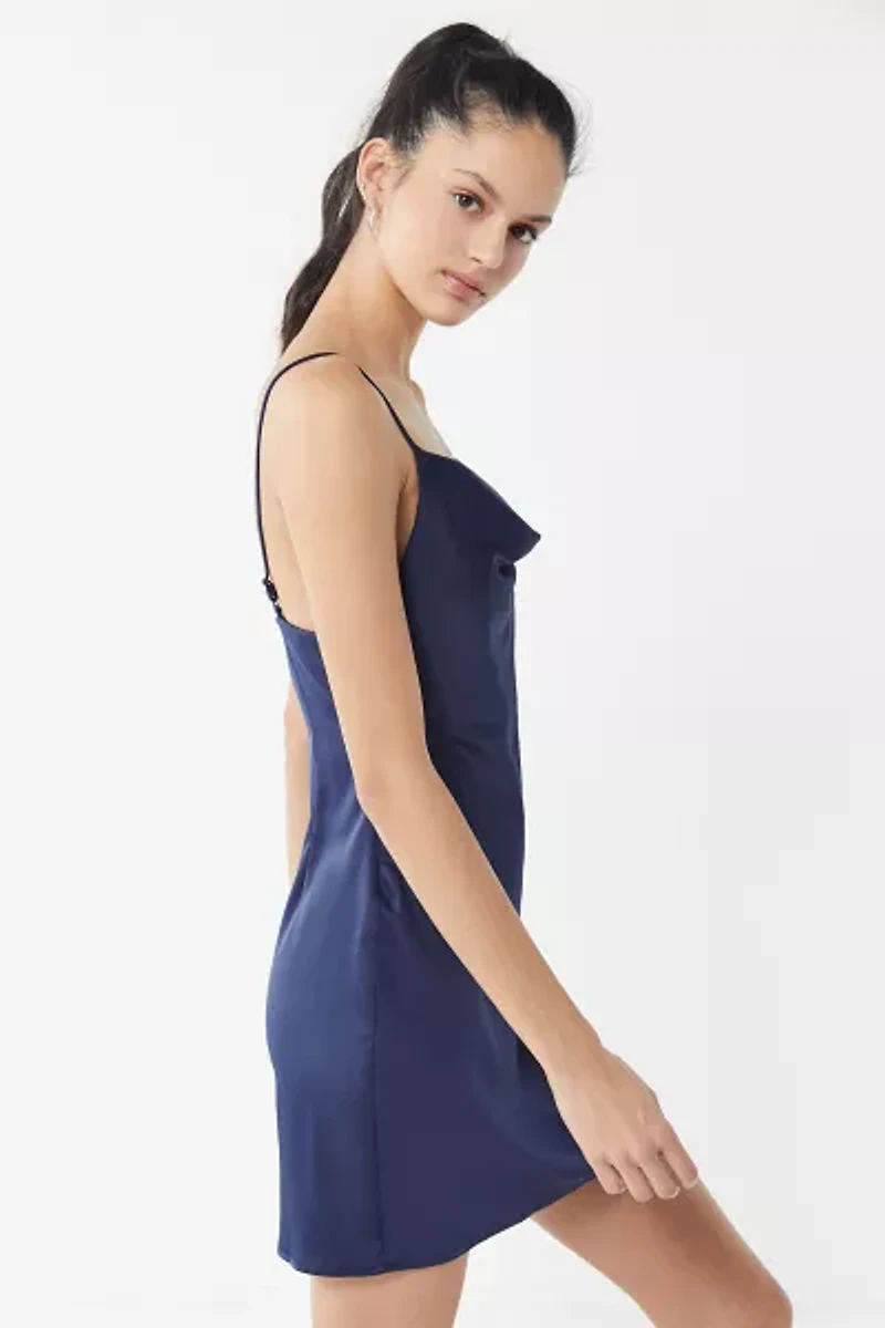 UO Mallory Cowl Neck Slip Dress