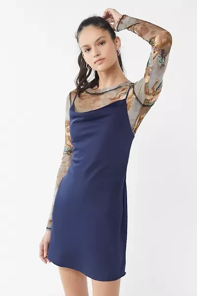 UO Mallory Cowl Neck Slip Dress