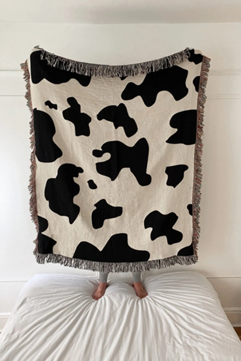 Clr Shop Cowgirl Woven Throw Blanket
