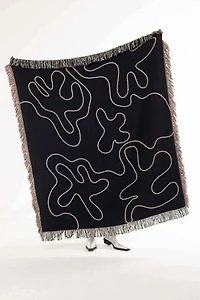 Clr Shop Dancing Shapes Woven Throw Blanket
