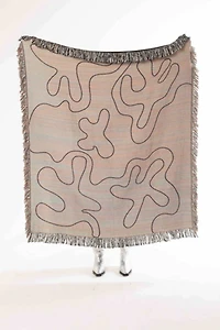 Clr Shop Dancing Shapes Woven Throw Blanket