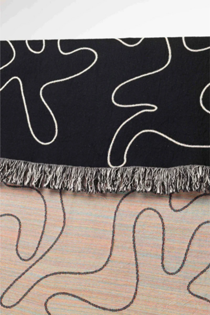 Clr Shop Dancing Shapes Woven Throw Blanket