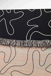 Clr Shop Dancing Shapes Woven Throw Blanket