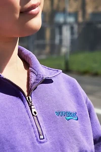 Good For Sunday BodyBreak Retro Quarter Zip Sweatshirt