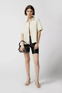 Find Me Now Hunter Contrast Stitch Button-Down Shirt