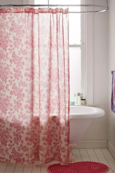 Toile Printed Shower Curtain