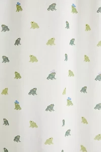 Cowboy Frog Patterned Shower Curtain