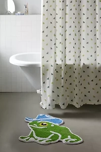 Cowboy Frog Patterned Shower Curtain