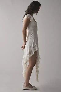 UO Hyacinth Lace Spliced Midi Dress