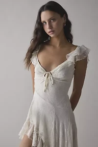 UO Hyacinth Lace Spliced Midi Dress