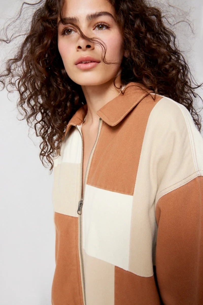 BDG Harrington Twill Patchwork Jacket