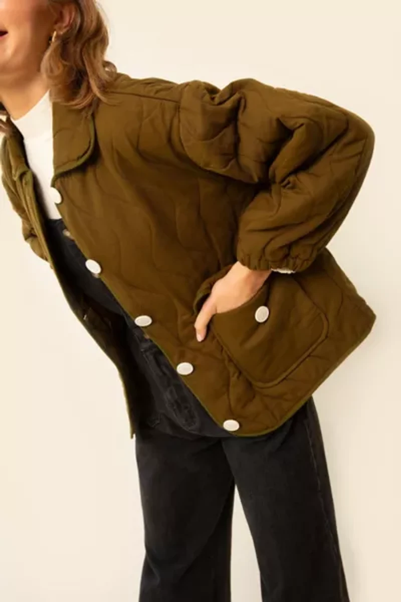 Whimsy + Row Liam Organic Cotton Quilted Jacket