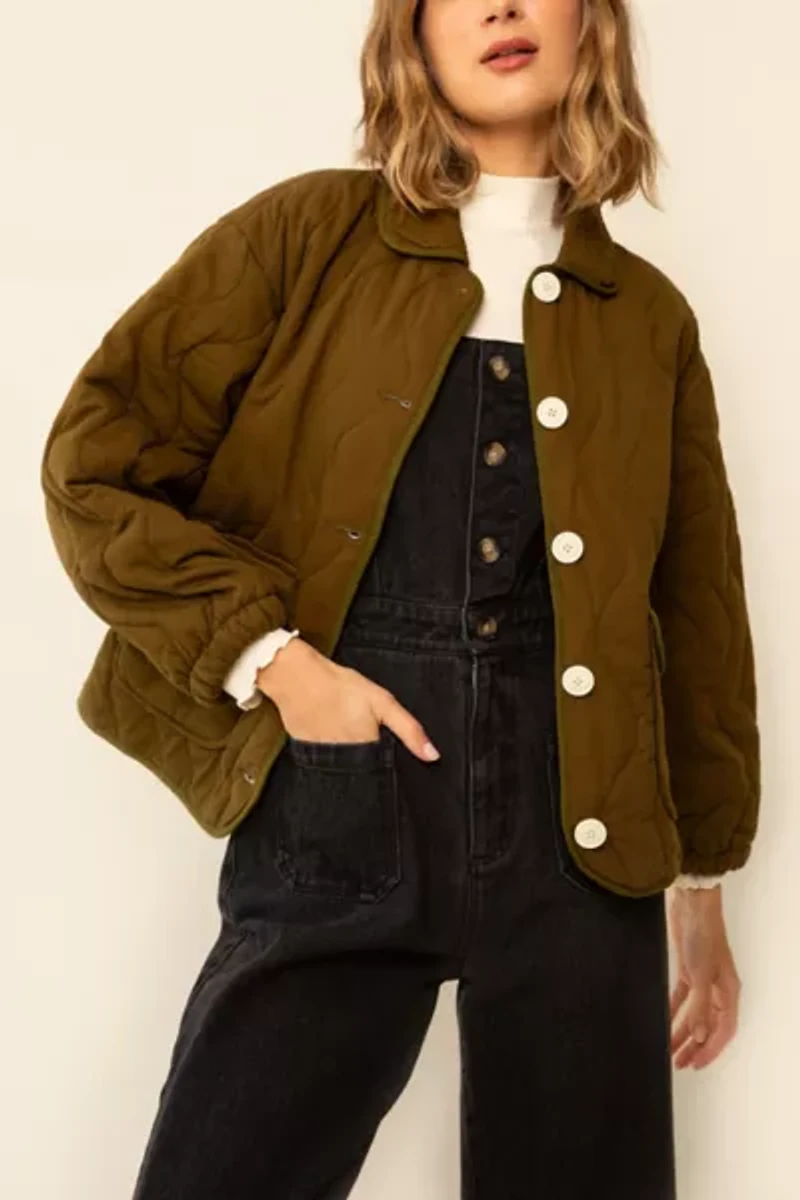 Whimsy + Row Liam Organic Cotton Quilted Jacket