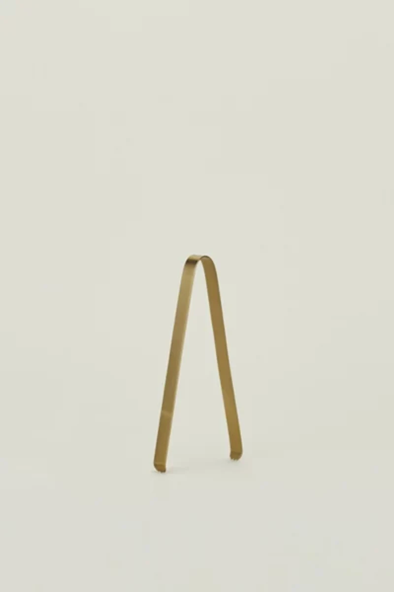 Hawkins New York Simple Brass Ice Tongs