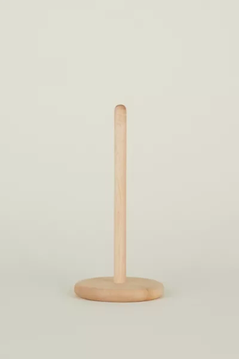 Hawkins New York Simple Maple Wood Paper Towel Holder