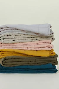 Hawkins New York Simple Washed Linen Quilt