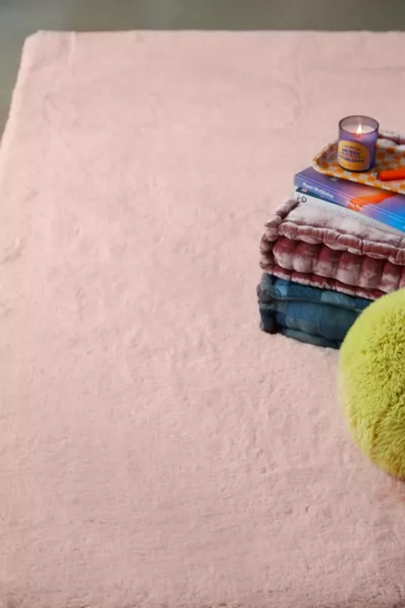 Melody Faux Rabbit Fur Rug