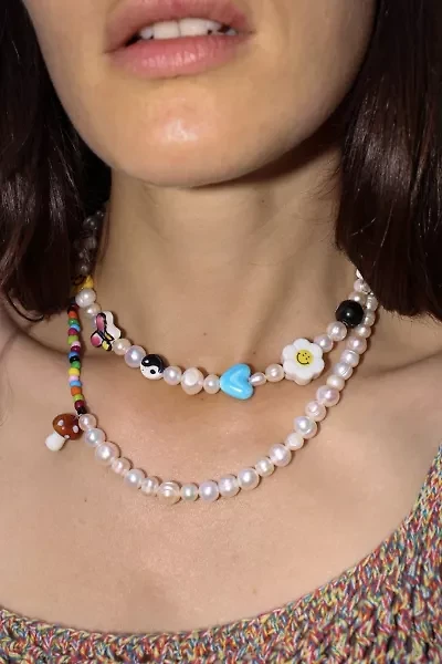 Velvet Luna Effy Beaded Pearl Necklace