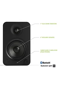 Kanto YU4 Powered Bluetooth Bookshelf Speakers - Pair