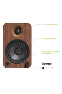 Kanto YU4 Powered Bluetooth Bookshelf Speakers - Pair