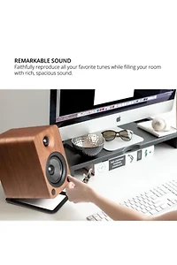 Kanto YU4 Powered Bluetooth Bookshelf Speakers - Pair