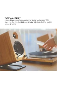Kanto YU4 Powered Bluetooth Bookshelf Speakers - Pair