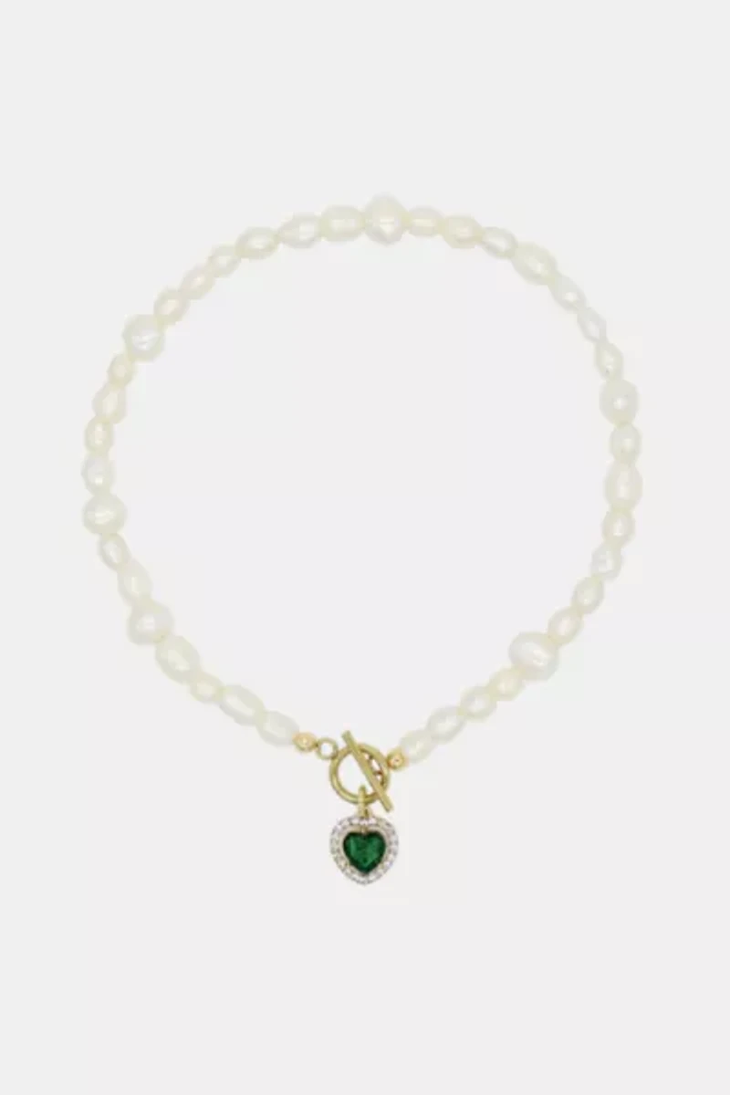 Velvet Luna Milena Freshwater Pearl Heart Necklace