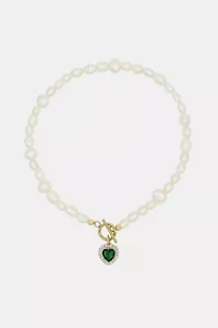 Velvet Luna Milena Freshwater Pearl Heart Necklace