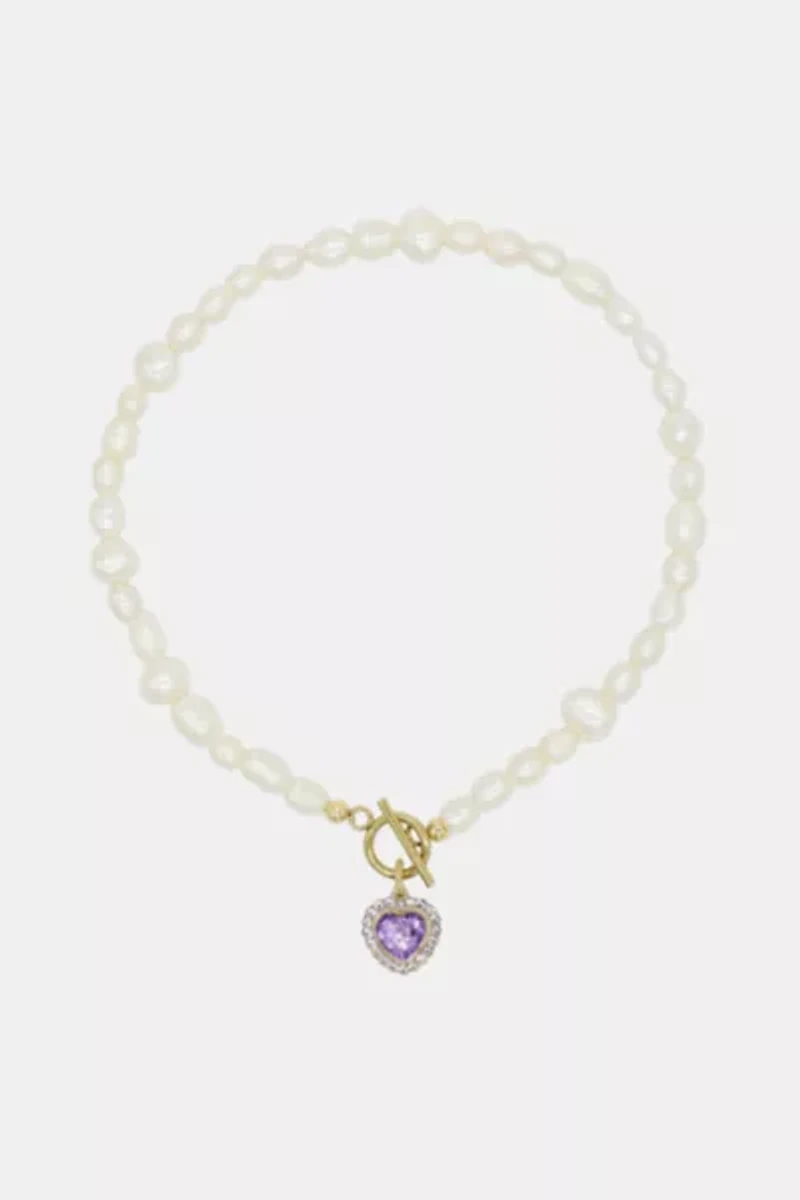 Velvet Luna Milena Freshwater Pearl Heart Necklace