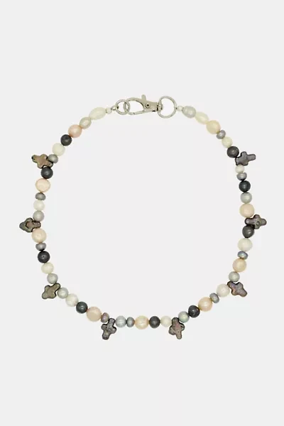 Velvet Luna Mini Pearl Cross Necklace