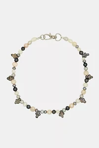 Velvet Luna Mini Pearl Cross Necklace