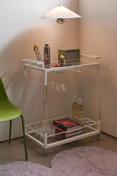 Zion Acrylic Storage Cart