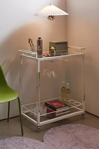 Zion Acrylic Storage Cart