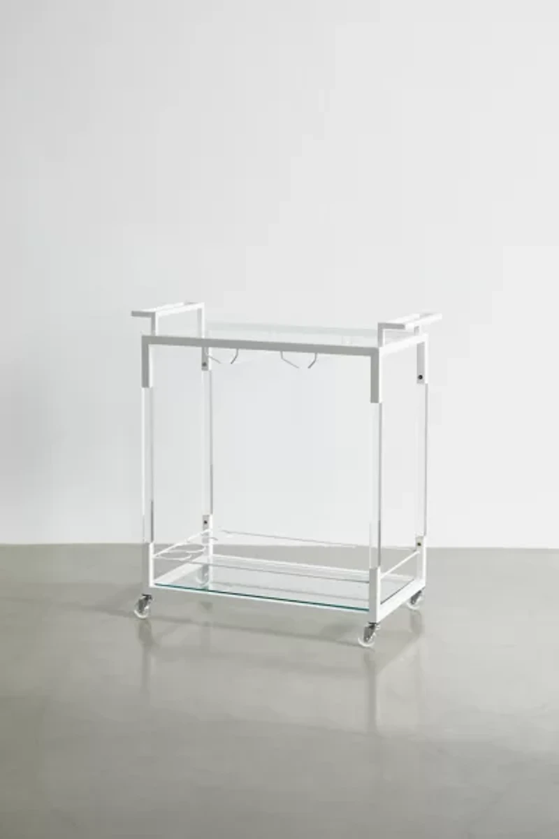 Zion Acrylic Storage Cart