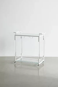 Zion Acrylic Storage Cart