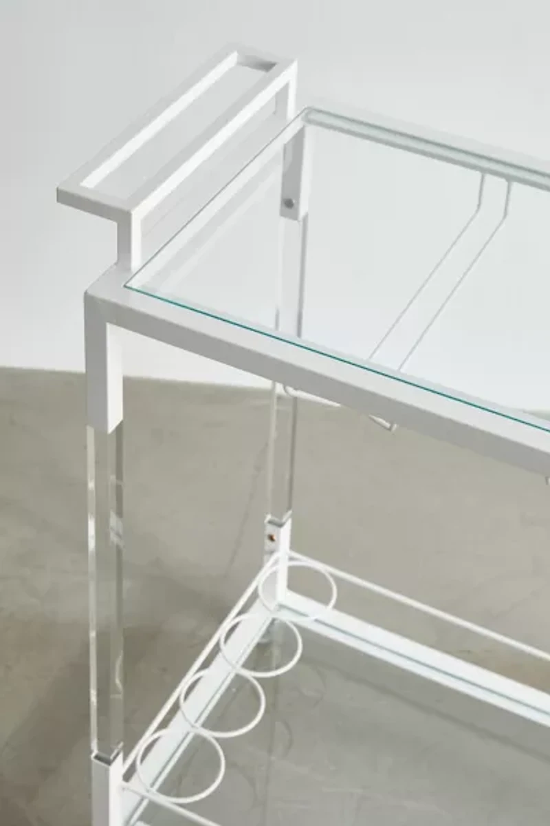 Zion Acrylic Storage Cart