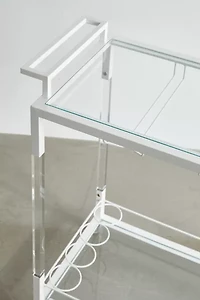 Zion Acrylic Storage Cart