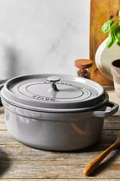 Staub Cast Iron Oval 5.75-quart Cocotte Dutch Oven Made in France