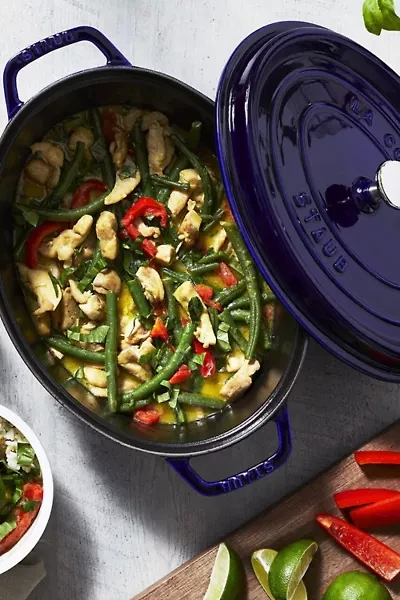 Staub Cast Iron Oval 5.75-quart Cocotte Dutch Oven Made France